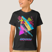 Vibrant Andorra Skiing Adventure Graphic Tシャツ (正面)