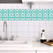 Vibrant aqua blue moroccan mediterranean style タイル