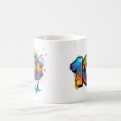 Vibrant Artistic Boy Coffee Mug コーヒーマグカップ (中央)