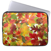 Vibrant Autumn Fall Leaves Collage