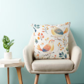 Vibrant Autumn Turkeys – Whimsical Watercolor (2) クッション (椅子)