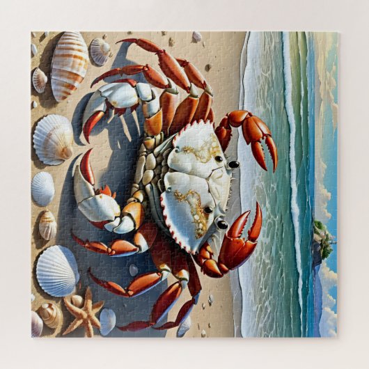 Vibrant Beach Crab ジグソーパズル (横)