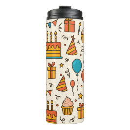 Vibrant Birthday Party Seamless Pattern タンブラー