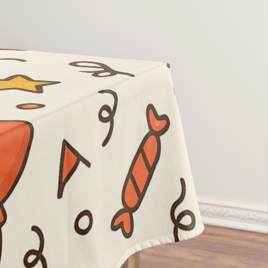 Vibrant Birthday Party Seamless Pattern テーブルクロス (インサイチュ)