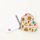 Vibrant Birthday Party Seamless Pattern ノートブック (内部)