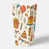 Vibrant Birthday Party Seamless Pattern フェイバーボックス (裏面)