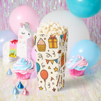 Vibrant Birthday Party Seamless Pattern フェイバーボックス