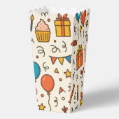 Vibrant Birthday Party Seamless Pattern フェイバーボックス (正面)