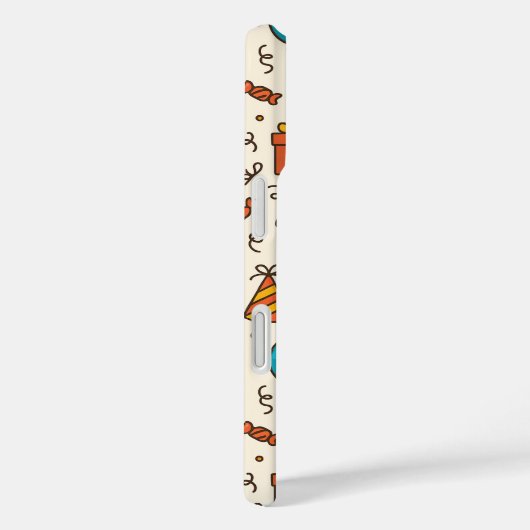 Vibrant Birthday Party Seamless Pattern Case-Mate iPhoneケース (裏面 / 右)