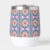 Vibrant Bloom Kaleidoscope: Pink & Emerald Mandala (正面)