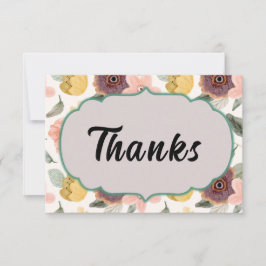 Vibrant Blooms Thank You Card サンキューカード