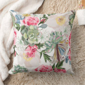 Vibrant Blossoms: Colorful Abstract Flowers クッション (ブランケット)