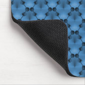 Vibrant Blue Retro Funk Circles Mousepad マウスパッド (コーナー)