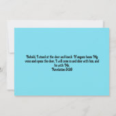 Vibrant Blue Watercolor Smoke Invitation 招待状 (裏面)