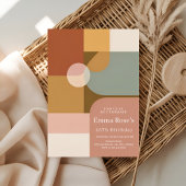 Vibrant Boho Birthday Party 招待状