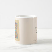 Vibrant Boho Fractal Mandala Art コーヒーマグカップ (中央)