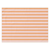 Vibrant Boho Orange & Pink Stripes Spring & Summer テーブルクロス (正面(横))
