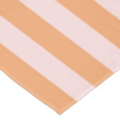 Vibrant Boho Orange & Pink Stripes Spring & Summer テーブルクロス (アングル)