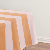 Vibrant Boho Orange & Pink Stripes Spring & Summer テーブルクロス (インサイチュ)