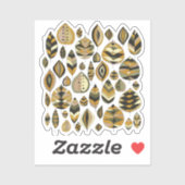 Vibrant Bold Foliage Yellow Green シール (シート)