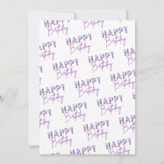 Vibrant Brush Strokes paint party invites 招待状 (裏面)