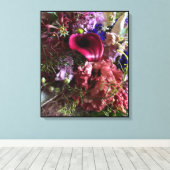 Vibrant Calla Lily and Mixed Flowers Canvas Art キャンバスプリント (インサイチュ (ウッドフロア))