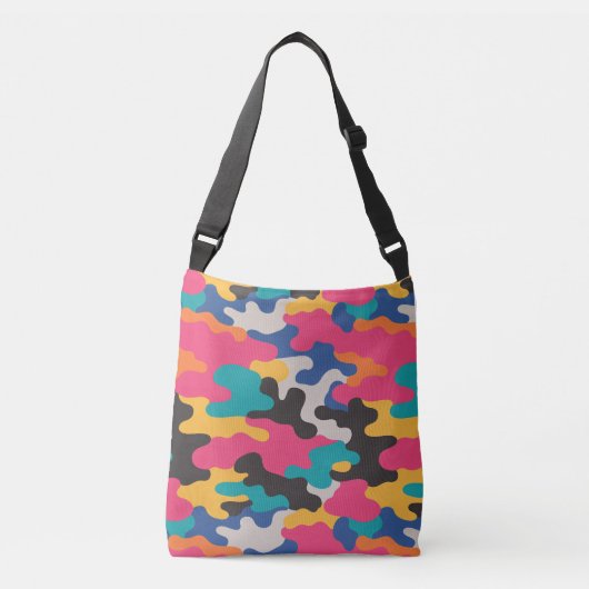 Vibrant camo tote bag クロスボディバッグ (正面)