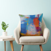 Vibrant Canvas Abstract Art クッション (椅子)
