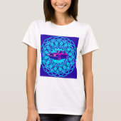Vibrant Car Centered in Geometric Mandala Tシャツ (正面)