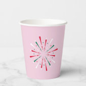 Vibrant Celebration Confetti, Fireworks Paper cup 紙コップ (裏面)