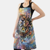 Vibrant Celestial Watercolor エプロン (インサイチュ)