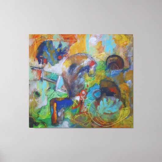 Vibrant Chaos キャンバスプリント (正面)