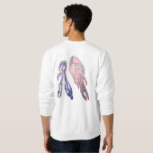 Vibrant Chaos Abstract Men’s スウェットシャツ (裏面フル)