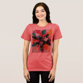 Vibrant Chaos Burst トライブレンドＴシャツ (正面全面)