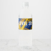 Vibrant Chaotic Neon Synthwave Abstract Light ペットボトルラベル (正面)