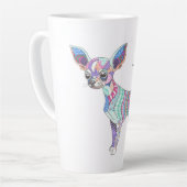 Vibrant Chihuahua  Large Latte Mug カフェラテマグ (左アングル)