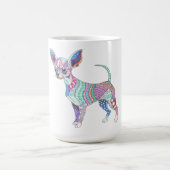 Vibrant Chihuahua Mug コーヒーマグカップ (中央)