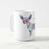 Vibrant Chihuahua Mug コーヒーマグカップ (正面左)