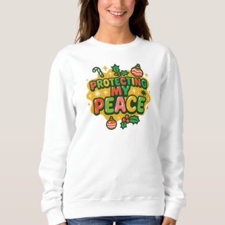 Vibrant Christmas “Protecting My Peace” Faith Desi スウェットシャツ