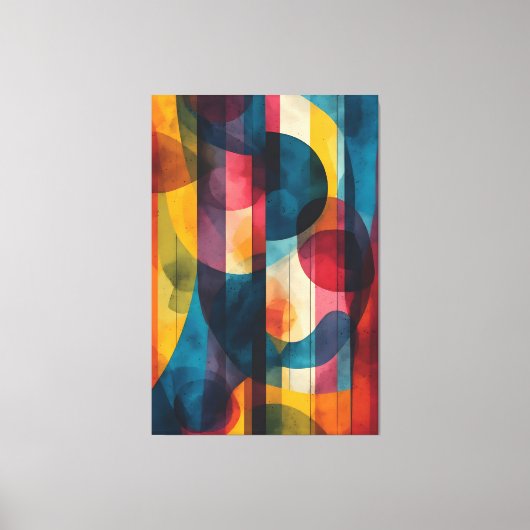 Vibrant Chromatic Harmony キャンバスプリント (正面)