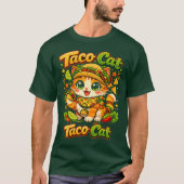Vibrant Cinco de Mayo Taco Cat Funny T-SHIRT Tシャツ (正面)
