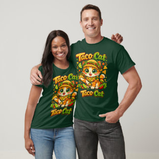 Vibrant Cinco de Mayo Taco Cat Funny T-SHIRT Tシャツ