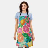 Vibrant Citrus Garden  エプロン (着用した状態)