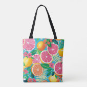 Vibrant Citrus Garden  トートバッグ (裏面)