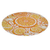 Vibrant Citrus Orange Slice Pattern カッティングボード (角)