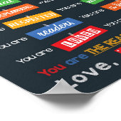 Vibrant Classroom Decor End of Year Teacher Gift ポスター (角)