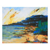 Vibrant Coastal Landscape フォトプリント (正面)