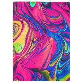 Vibrant Color Aesthetic Pattern クリップボード (裏面)