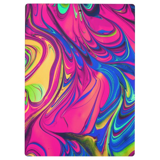 Vibrant Color Aesthetic Pattern クリップボード (裏面)