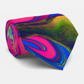 Vibrant Color Aesthetic Pattern ネクタイ (ロール)